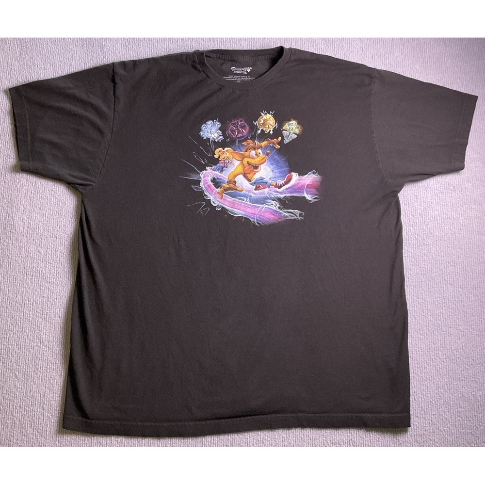 Crash Bandicoot 4 Mens Size 2 XL T-Shirt Racing Crash It's About Time